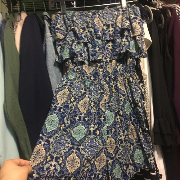 Paisley Ruffle Romper - Picture 2 of 4